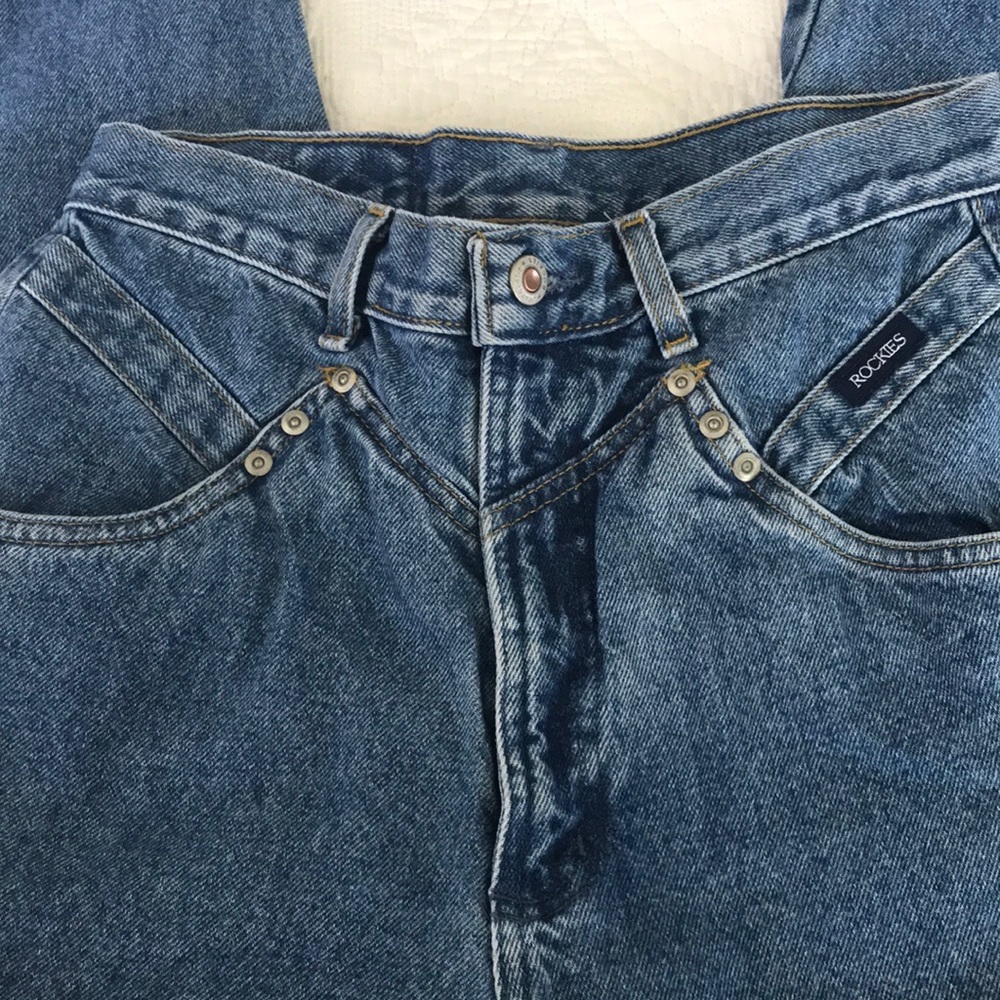 Vintage Rockies blue jeans